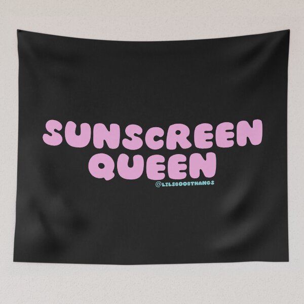 Item preview, Sunscreen Queen, sunscreen everyday, wear your SPF, v26b, light pink, pastel | @lilsboobthangs designed and sold by lilsboobthangs.