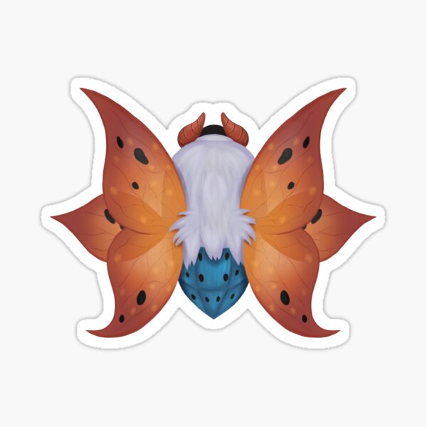 Artikel-Vorschau von Volcarona Pinned Insektenstudie Illustration, designt und verkauft von Kdanielleart.