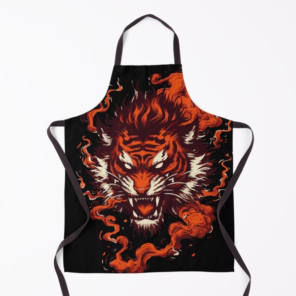 Item preview, Oni Yokai Tiger Tattoo Retro Vintage designed and sold by TomFrontierArt.