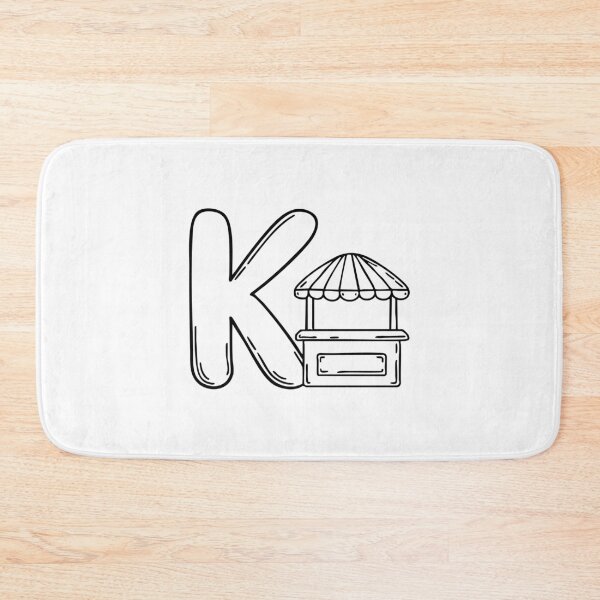 Item preview, An illustration of kiosk beside letter K designed and sold by rasagamastore.