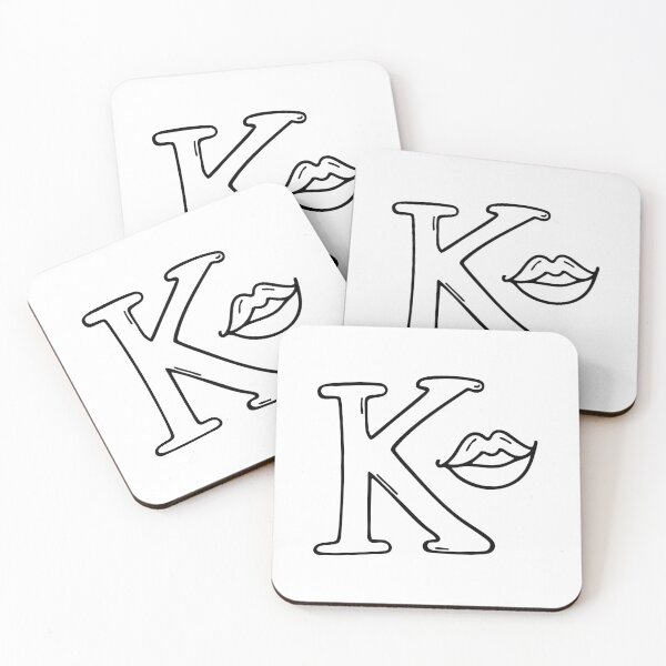 Item preview, An illustration of kiss beside letter K designed and sold by rasagamastore.
