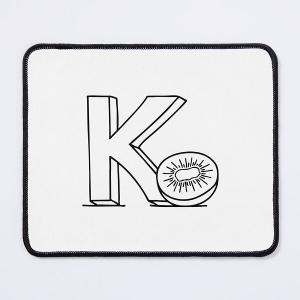 Item preview, An illustration of kiwi beside letter K designed and sold by rasagamastore.