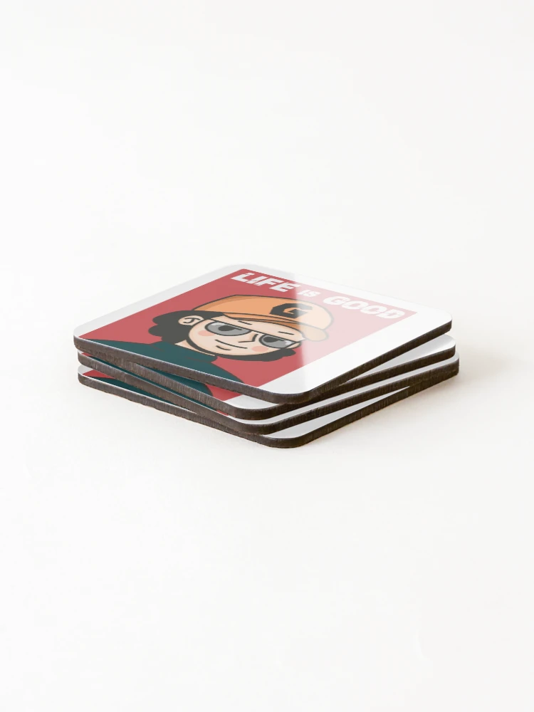 Thumbnail 4 of 5, Coasters (Set of 4), Life is Good designed and sold by RJRDesignStore1.