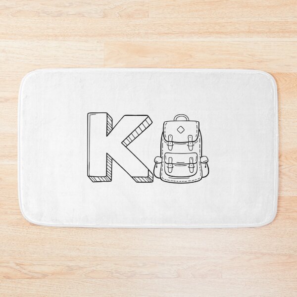Item preview, An illustration of knapsack beside letter K designed and sold by rasagamastore.