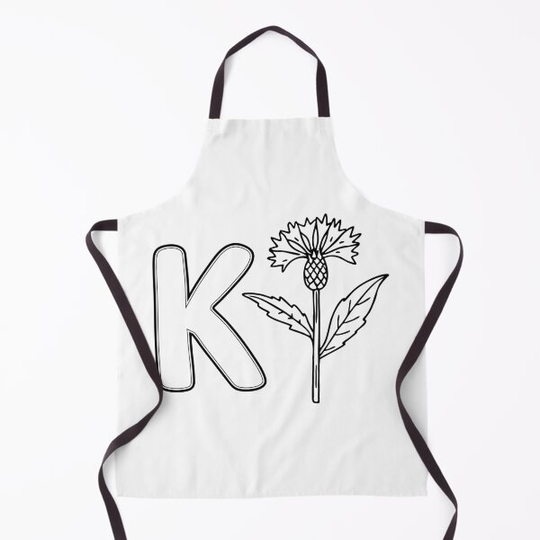 Item preview, An illustration of knapweed beside letter K designed and sold by rasagamastore.