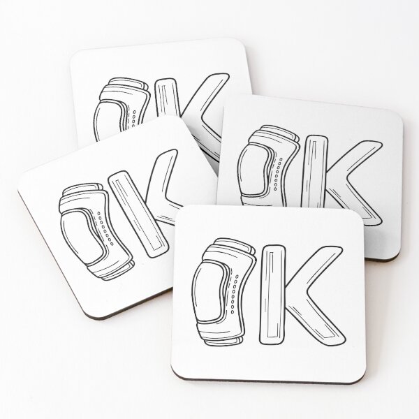 Item preview, An illustration of kneepad beside letter K designed and sold by rasagamastore.
