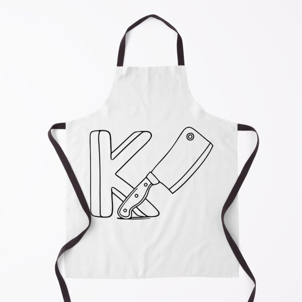 Item preview, An illustration of knife beside letter K designed and sold by rasagamastore.