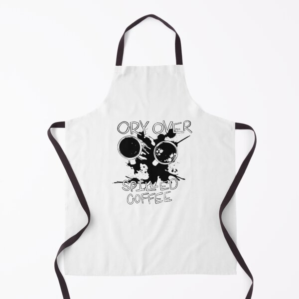 Item preview, Cry Over Spilled Coffee Black & White Design designed and sold by ellieayersart.