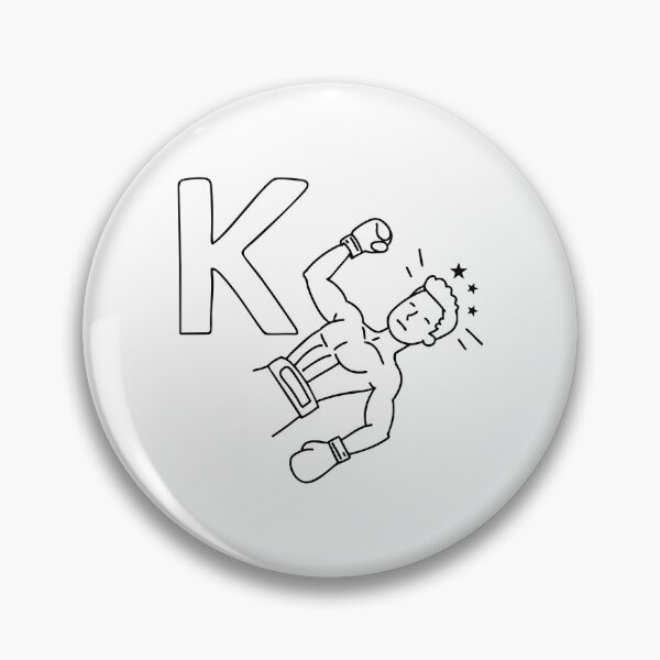 Item preview, An illustration of knockout beside letter K designed and sold by rasagamastore.