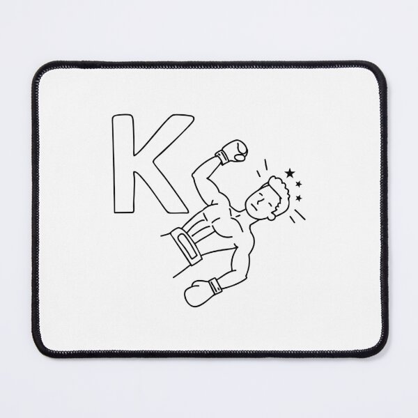 Item preview, An illustration of knockout beside letter K designed and sold by rasagamastore.