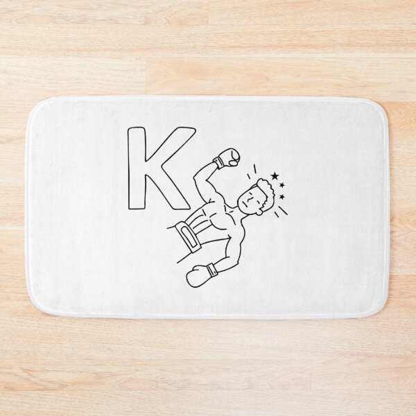 Item preview, An illustration of knockout beside letter K designed and sold by rasagamastore.