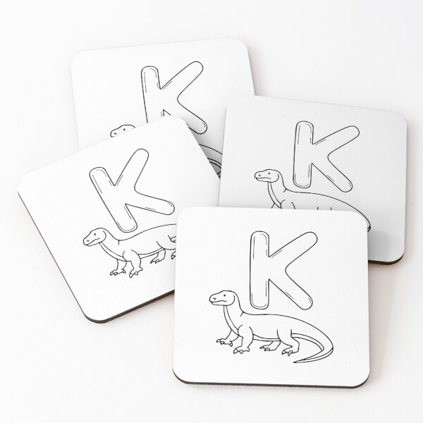 Item preview, An illustration of komodo dragon beside letter K designed and sold by rasagamastore.