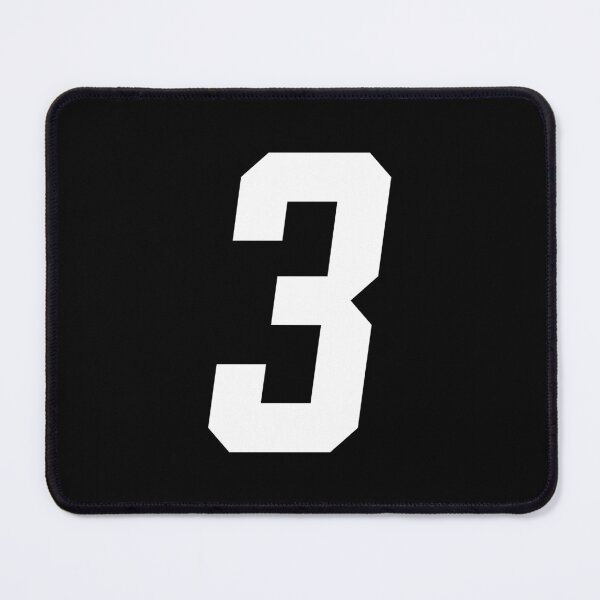 Item preview, MX Racing Number 3 (three) white slant italic designed and sold by designseventy.
