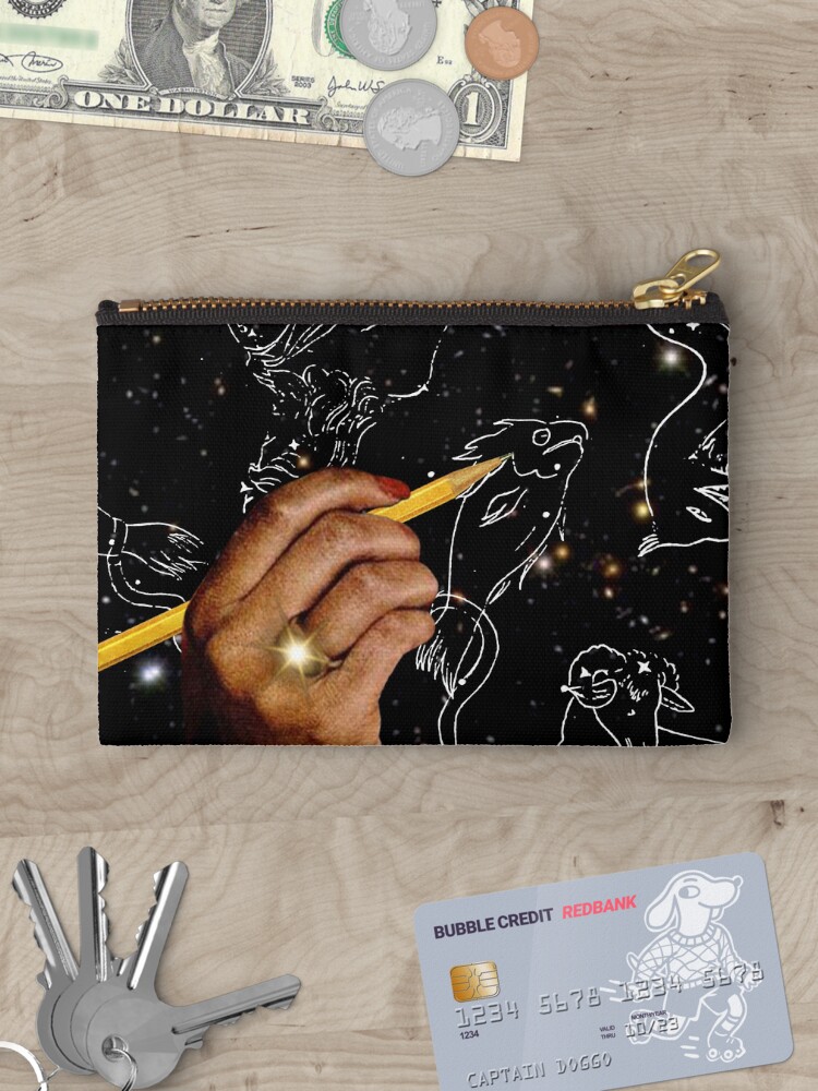 Thumbnail 3 of 4, Zipper Pouch, Drawing constellations designed and sold by MsGonzalez.