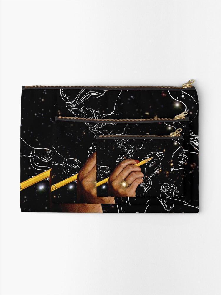 Thumbnail 2 of 4, Zipper Pouch, Drawing constellations designed and sold by MsGonzalez.