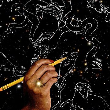 Artwork thumbnail, Drawing constellations by MsGonzalez