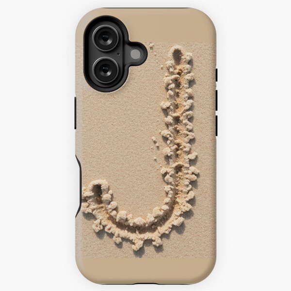 SAND LETTER J iPhone Tough Case
