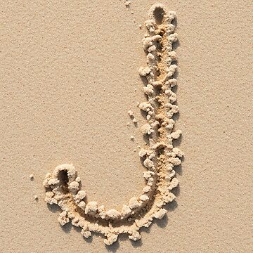 Artwork thumbnail, SAND LETTER J by ART-TYPE
