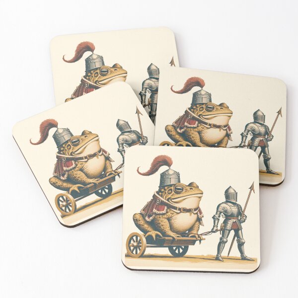 Item preview, Medieval Knight & Royal Toad – Funny Fantasy Illustration designed and sold by Design by Anthony .