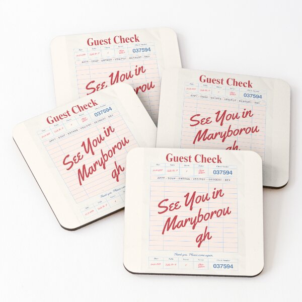 Item preview, See You in Maryborough - Vintage Diner Guest Check Travel Print designed and sold by RM-Journey.