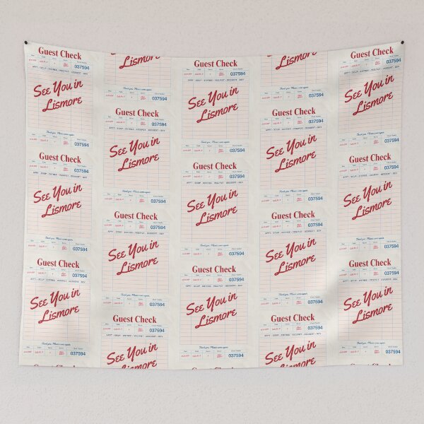 Item preview, See You in Lismore - Vintage Diner Guest Check Travel Print designed and sold by RM-Journey.
