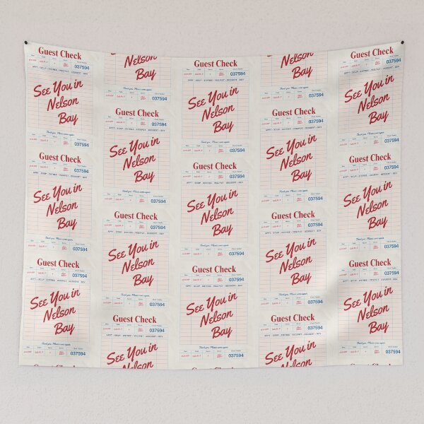Item preview, See You in Nelson Bay - Vintage Diner Guest Check Travel Print designed and sold by RM-Journey.