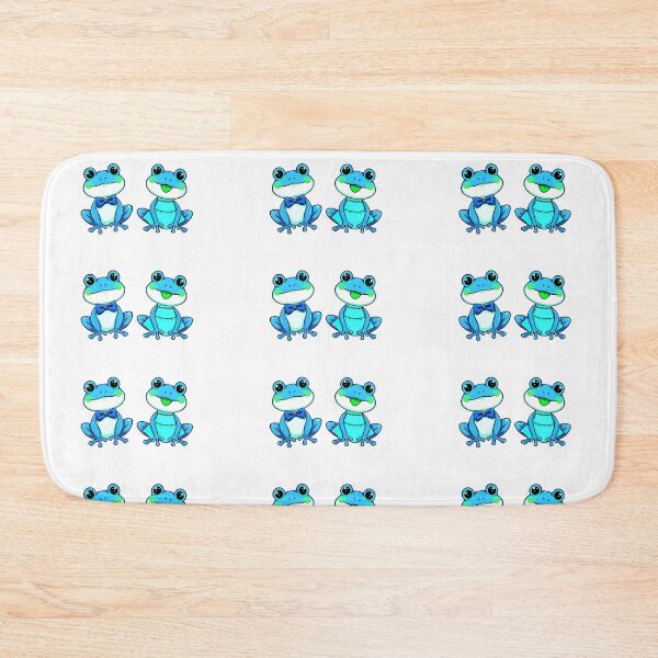 Item preview, Blue Mr. Frog and Ms. Frog Art - Sticker Set of Two designed and sold by Earth Nature Creations.