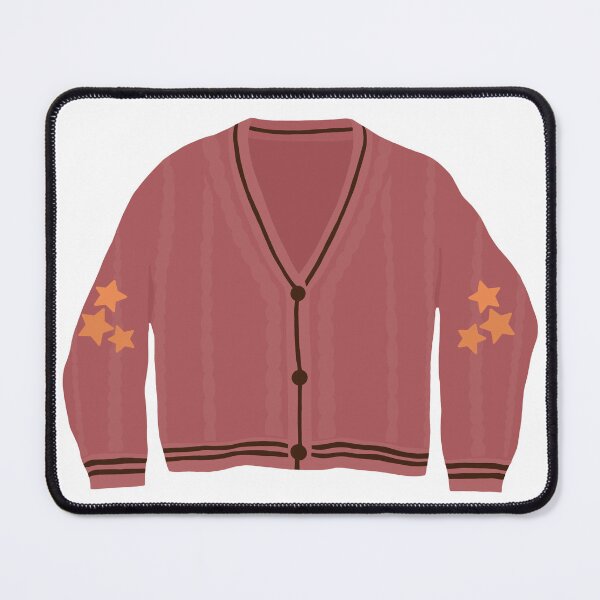 Item preview, maroon & orange cardigan designed and sold by Camille Albers.