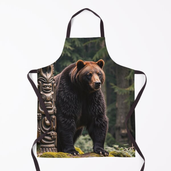 Item preview, Totem Pole and Brown Bear designed and sold by Skye Ryan-Evans.