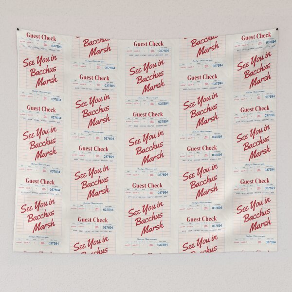 Item preview, See You in Bacchus Marsh - Vintage Diner Guest Check Travel Print designed and sold by RM-Journey.