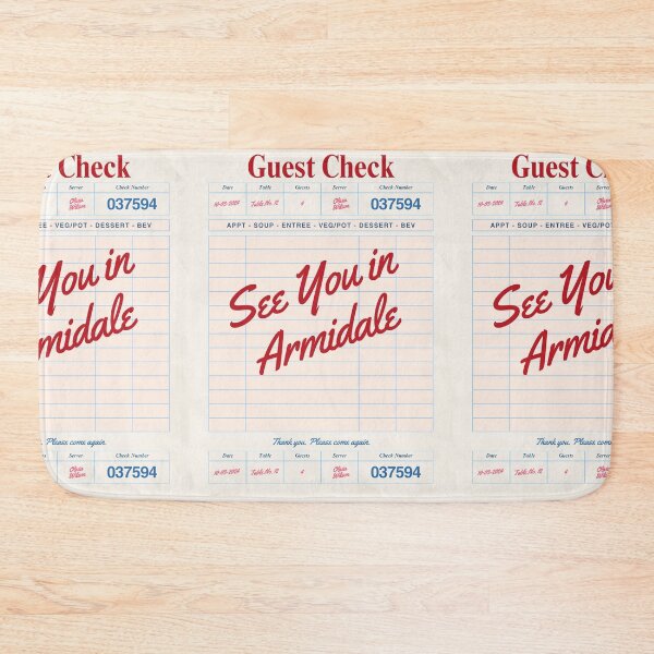 Item preview, See You in Armidale - Vintage Diner Guest Check Travel Print designed and sold by RM-Journey.