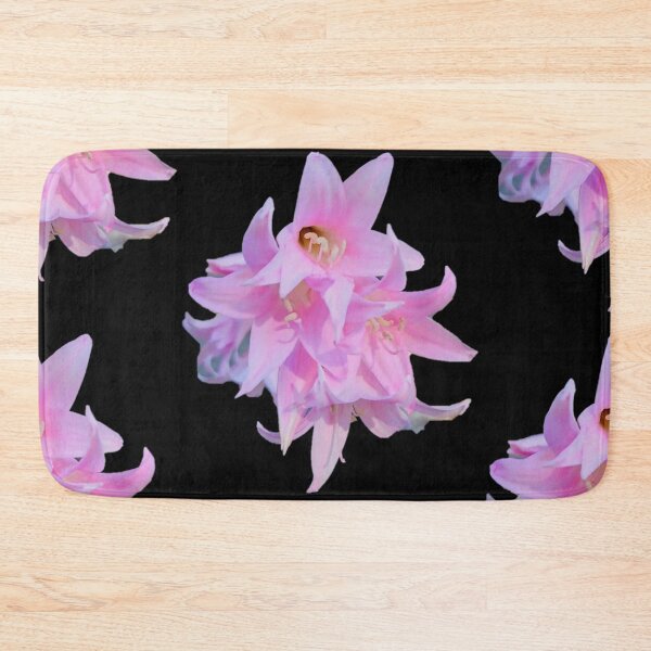 Item preview, Naked Lady Flowers (belladonna Lily) black bg designed and sold by Lizzilzil.