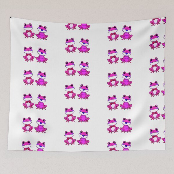 Item preview, Pink Mr. Frog and Ms. Frog Art - Sticker Set of Two designed and sold by Earth Nature Creations.
