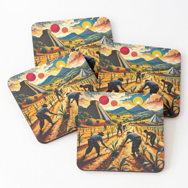 Item preview, Mexican Folklore Art – Fields of Tradition and Sun designed and sold by El Alkimizta Art Store.