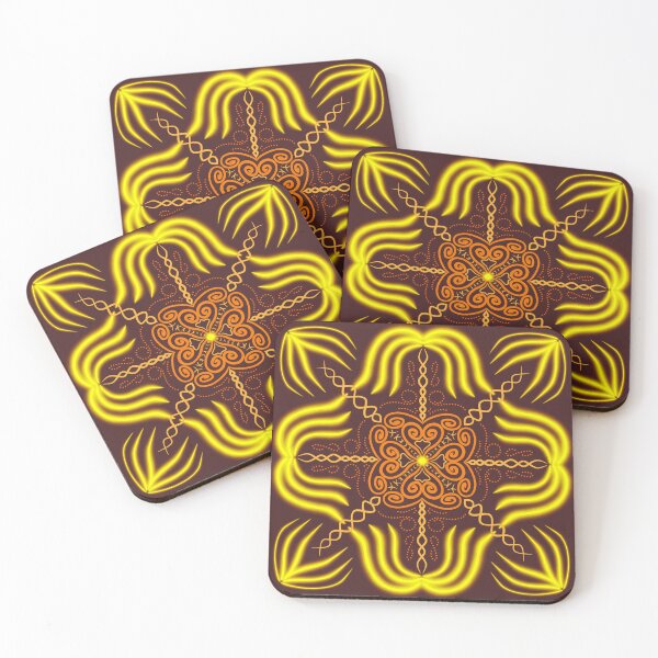 Item preview, A Bright Mandala with Yellows and Oranges designed and sold by LornaHamel.