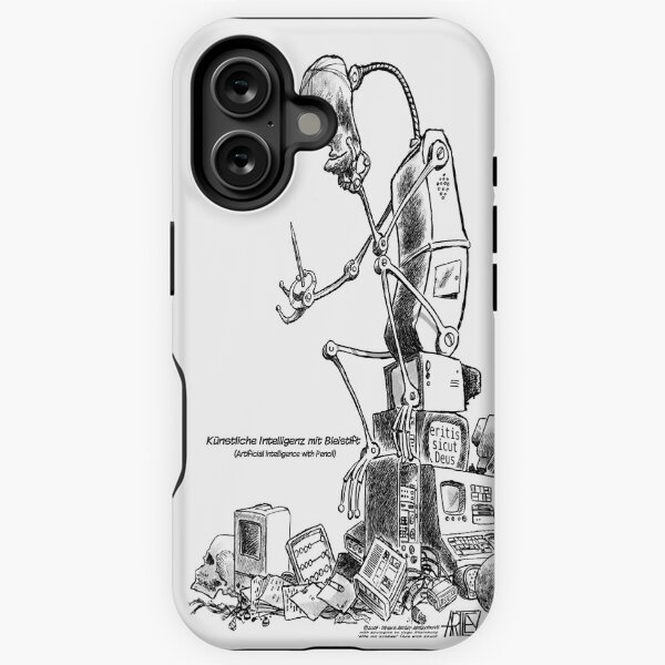 Item preview, Künstliche Intelligenz mit Bleistift (Artificial Intelligence with Pencil) designed and sold by artleytoons.