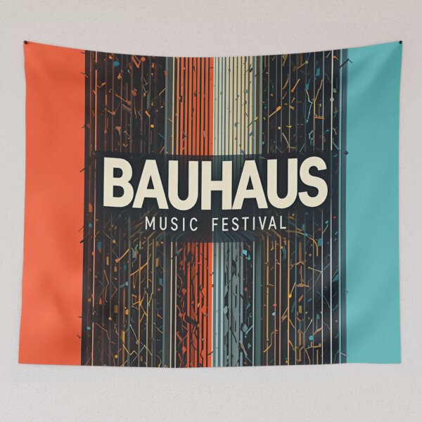 Item preview, Minimalist Bauhaus Music Festival Poster – Modern Design designed and sold by rajasekhark.