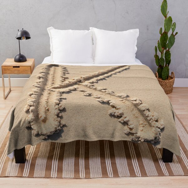 SAND LETTER K Throw Blanket