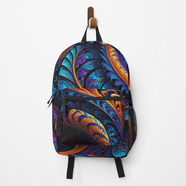 Item preview, Vibrant Blue and Gold Fractal Spiral designed and sold by Harmonic_Layers.