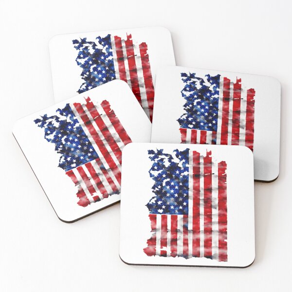 Item preview, Distressed American Flag hanging Vertically designed and sold by AmericaFreedom.