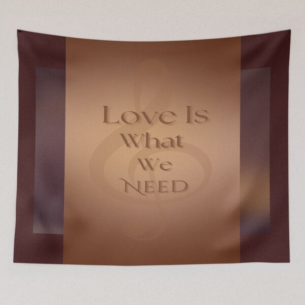 Item preview, Love Is What We Need designed and sold by BrightrDayMusicArt.