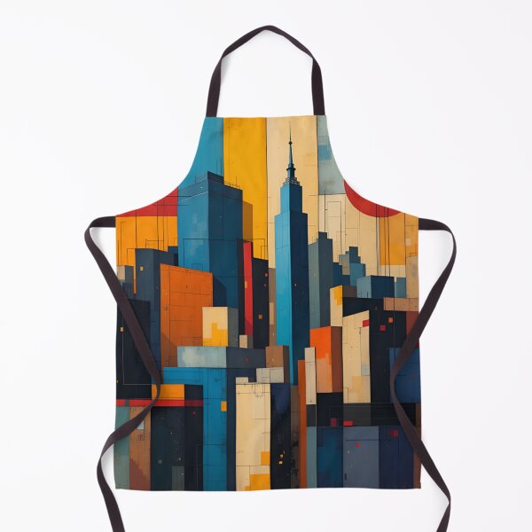 Item preview, Cubist Bauhaus Urban Skyline – Bold Abstract Geometry designed and sold by rajasekhark.