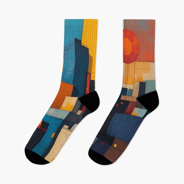 Item preview, Cubist Bauhaus Urban Skyline – Bold Abstract Geometry designed and sold by rajasekhark.