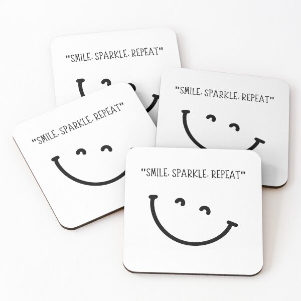 Item preview, "Smile, Sparkle, Repeat" designed and sold by Motivamujer.