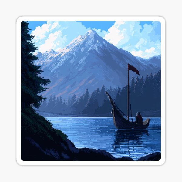 Item preview,  The Knight’s Last Voyage - Pixel Art designed and sold by Pixel-Brush.