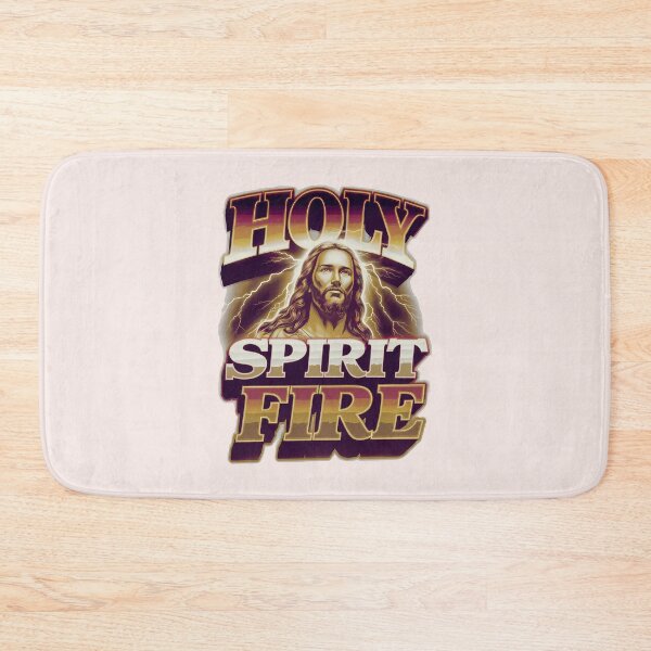 Item preview, Holy Spirit Fire – Acts 2:3 Bootleg Jesus Quote designed and sold by  KnitLuv.
