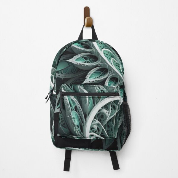 Item preview, Intricate Green and White Fractal Spiral designed and sold by Harmonic_Layers.