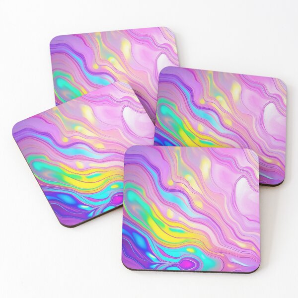 Item preview, Iridescent Flow - Dreamy Abstract Waves designed and sold by ArtComixHaven.