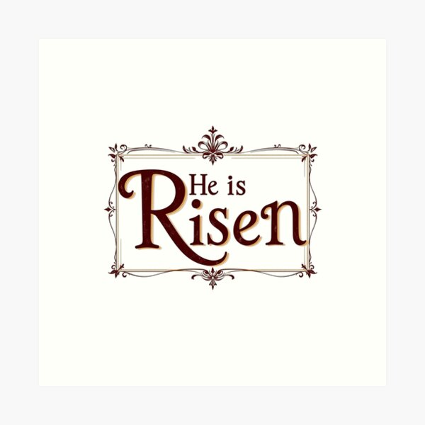 Item preview, He is Risen designed and sold by VDprinting.