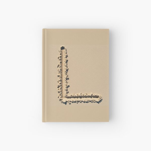 SAND LETTER L Hardcover Journal